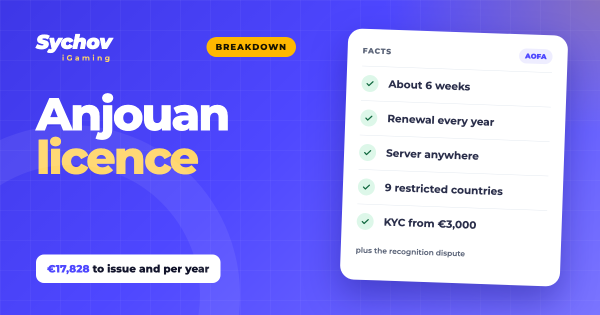 Anjouan gaming licence in 2026: cost, countries and risks