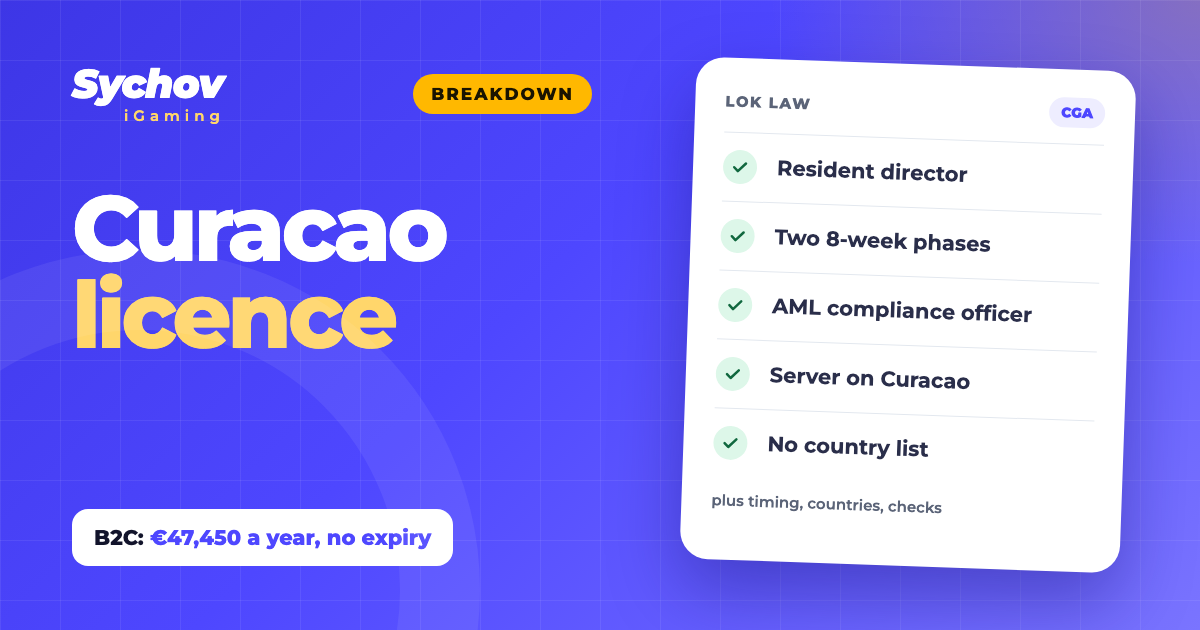 Curacao gaming licence in 2026: cost, requirements and verification