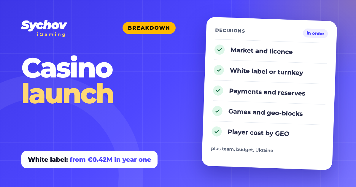 How to start an online casino in 2026: from licence to first deposit